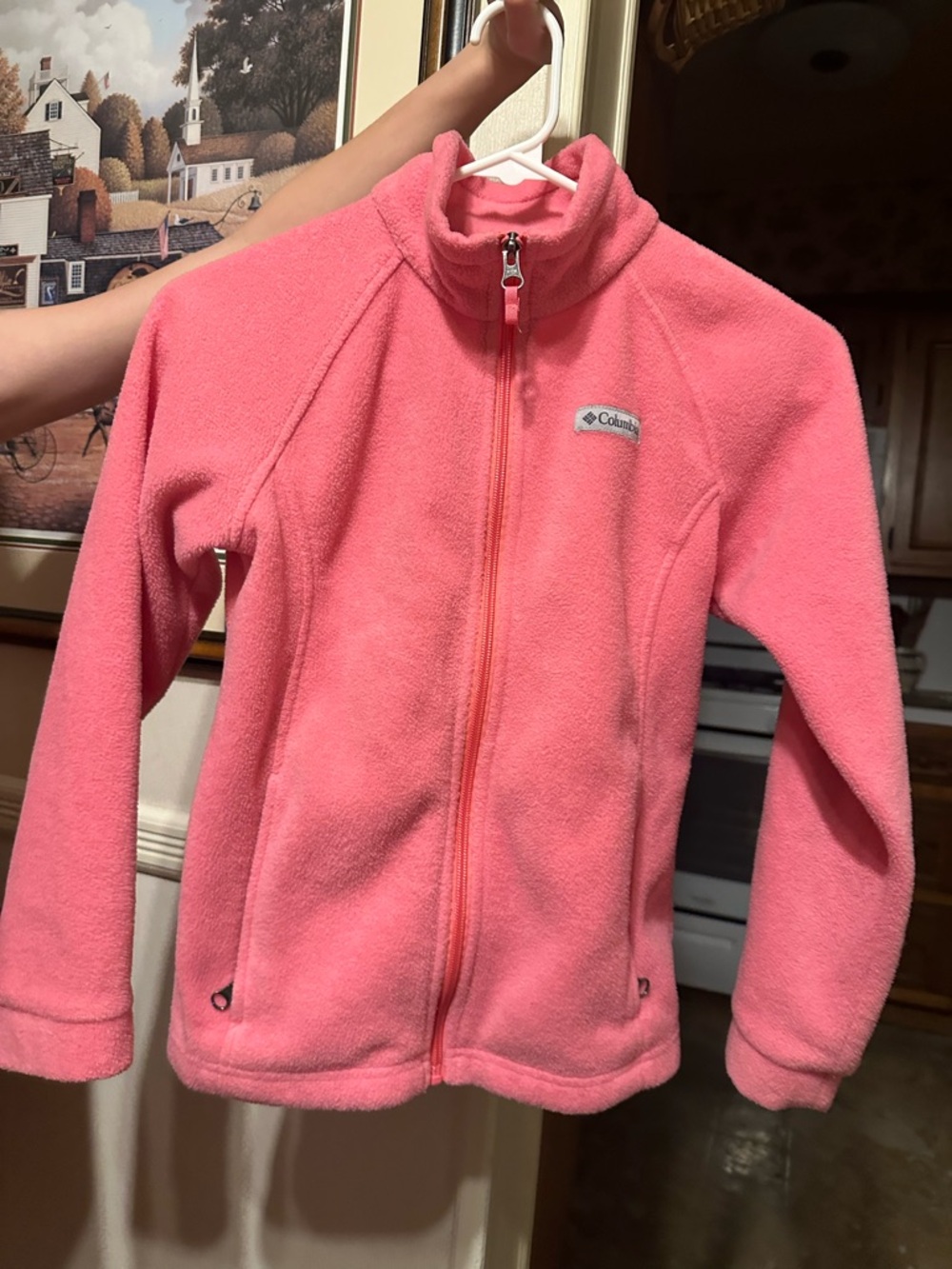 Columbia Pink Zip-Up Fleece Jacket